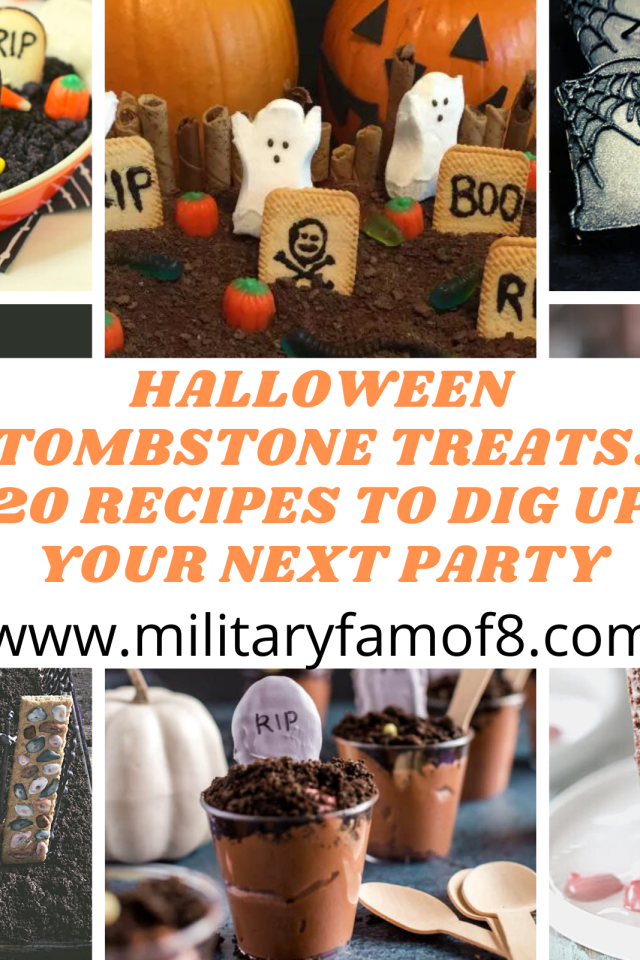 Find out what things you can make with these easy Halloween Tombstone Treats: 20 Recipes to Dig Up Your Next Party recipes! To die for!